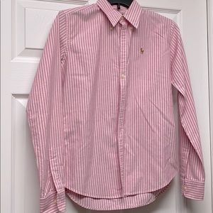 Ralph Lauren women’s buttonup blouse slim fit sz 4